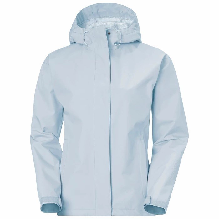 Women\'s Helly Hansen W Seven J Coats Grey / Blue | 684-DXGBHA