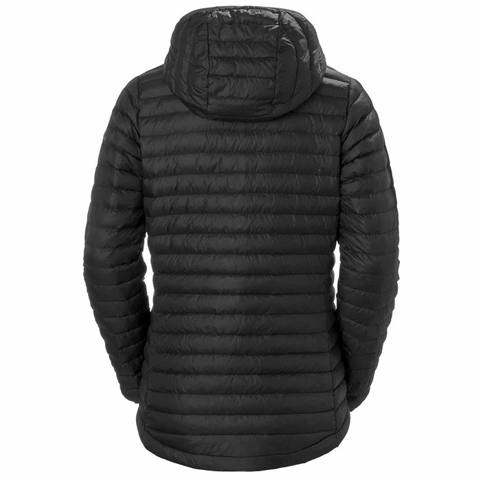 Women's Helly Hansen W Sirdal Hooded Jack Hiking Jackets Black | 168-CZJPAB