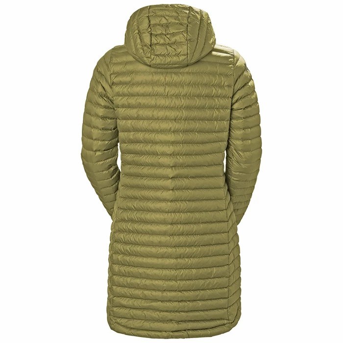 Women's Helly Hansen W Sirdal Long Outdoor Jackets Olive | 432-SDCXLZ