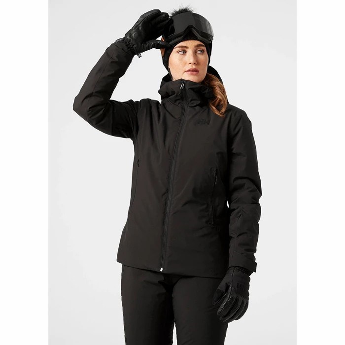 Women's Helly Hansen W Snowstar Mono Material Ski Jackets Black | 758-HNUJAF