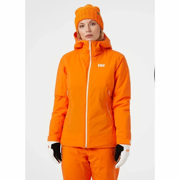 Women's Helly Hansen W Snowstar Mono Material Ski Jackets Orange | 834-NBJYKW