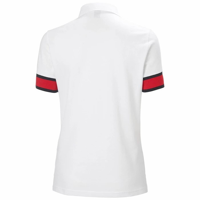 Women's Helly Hansen W Thalia Pique Polo Shirts White | 178-WNAPQR