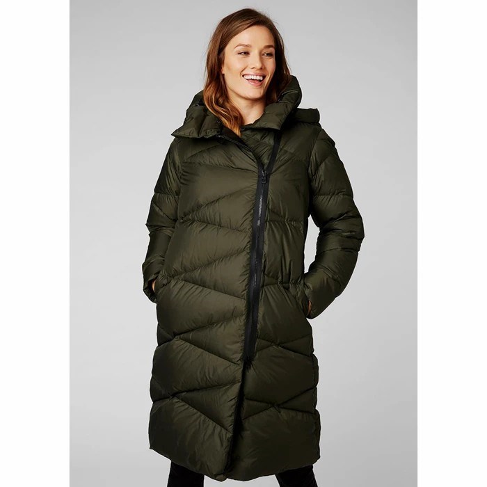 Women's Helly Hansen W Tundra Parka Grey / Black | 403-MPHSRC