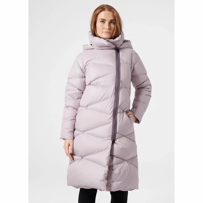 Women's Helly Hansen W Tundra Parka Grey / Purple | 586-RDFVTE