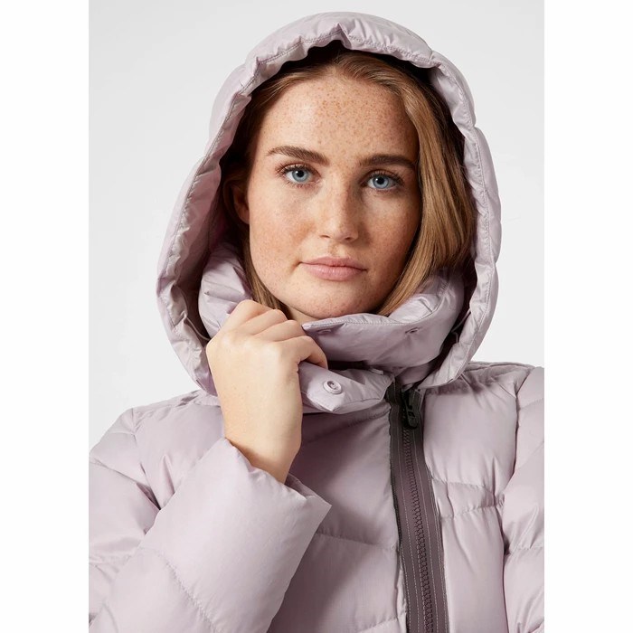 Women's Helly Hansen W Tundra Parka Grey / Purple | 586-RDFVTE