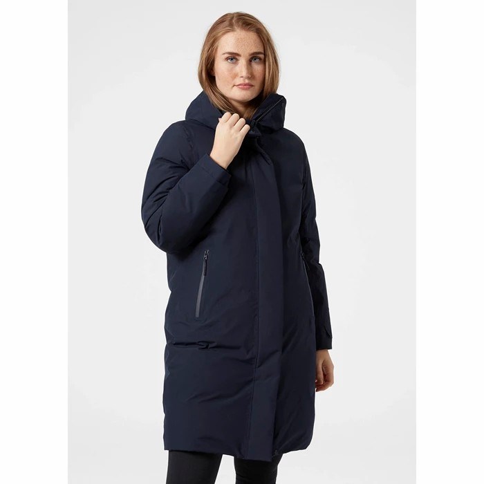 Women's Helly Hansen W Urb Pro Parka Navy | 312-GUPQTX