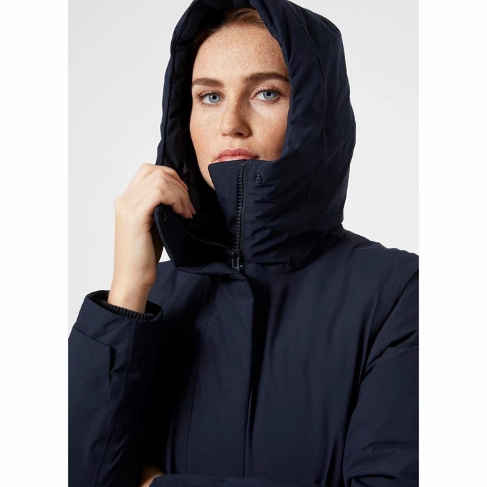 Women's Helly Hansen W Urb Pro Parka Navy | 312-GUPQTX