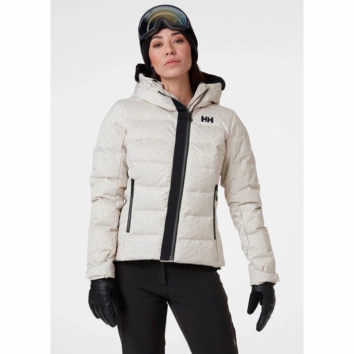 Women's Helly Hansen W Valdisere Puffy Ski Jackets Grey | 364-RGJYCP