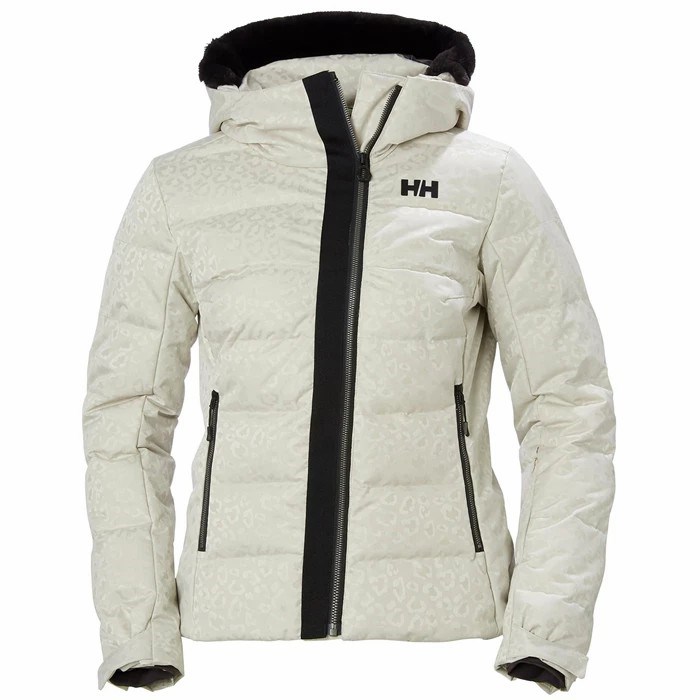 Women\'s Helly Hansen W Valdisere Puffy Ski Jackets Grey | 364-RGJYCP