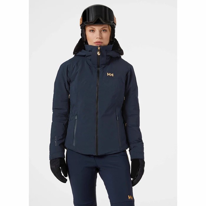 Women's Helly Hansen W Verbier Infinity Ski Jackets Navy | 713-OFPRTI