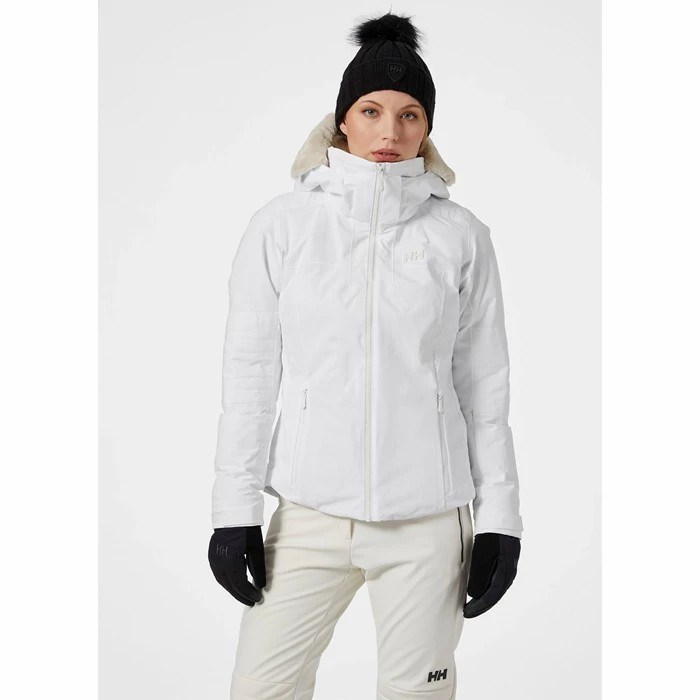 Women's Helly Hansen W Verbier Infinity Ski Jackets White | 849-UDFKCO