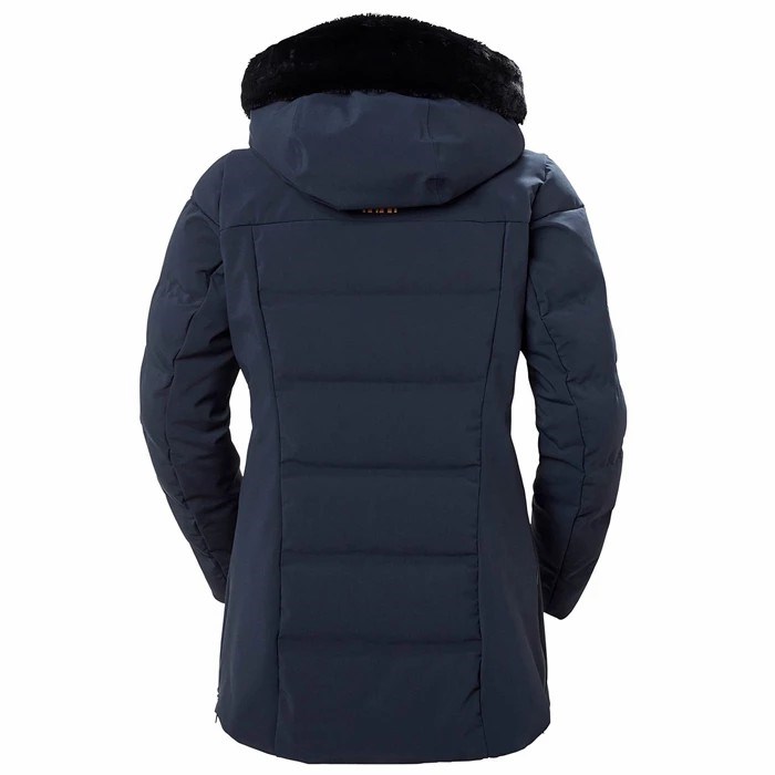 Women's Helly Hansen W Verbier Puffy 20 Ski Jackets Navy | 603-KWROTN