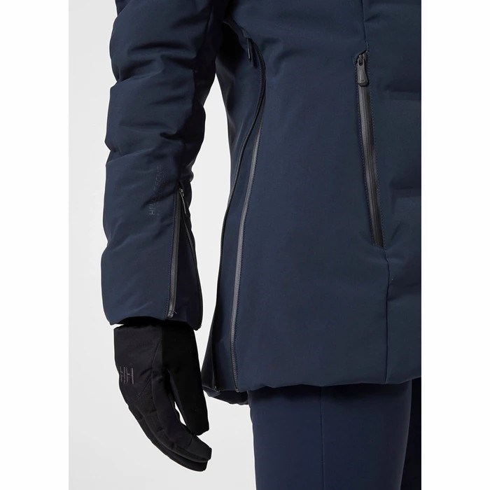 Women's Helly Hansen W Verbier Puffy 20 Ski Jackets Navy | 603-KWROTN