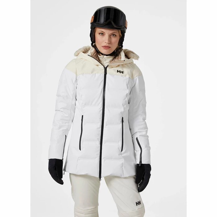 Women's Helly Hansen W Verbier Puffy 20 Ski Jackets White | 671-IWCZYJ