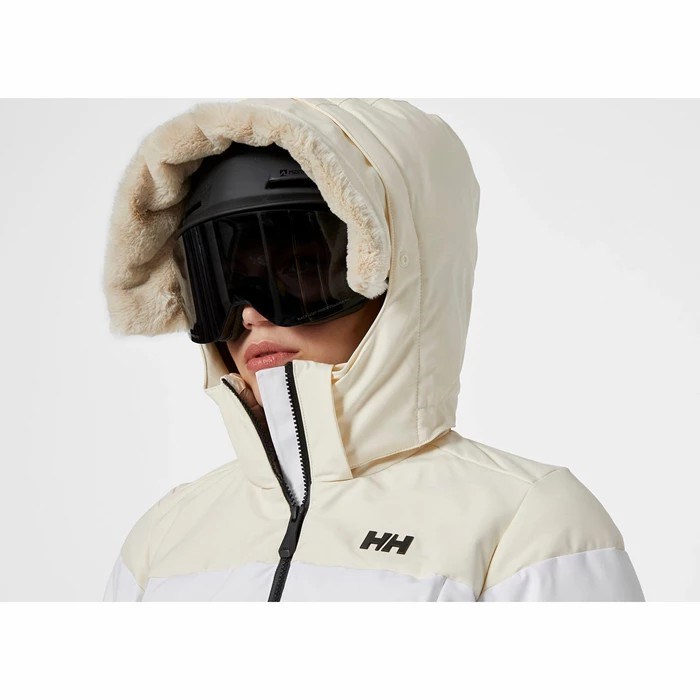 Women's Helly Hansen W Verbier Puffy 20 Ski Jackets White | 671-IWCZYJ