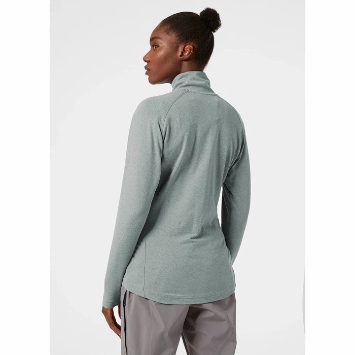 Women's Helly Hansen W Verglas 1/2 Zip Up Shirts Grey | 658-NKZXVM