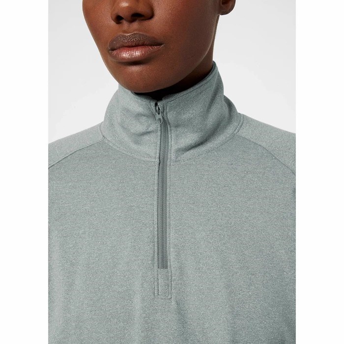 Women's Helly Hansen W Verglas 1/2 Zip Up Shirts Grey | 658-NKZXVM