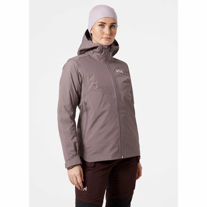 Women's Helly Hansen W Verglas 3l Hiking Jackets Grey | 107-HAMRPB