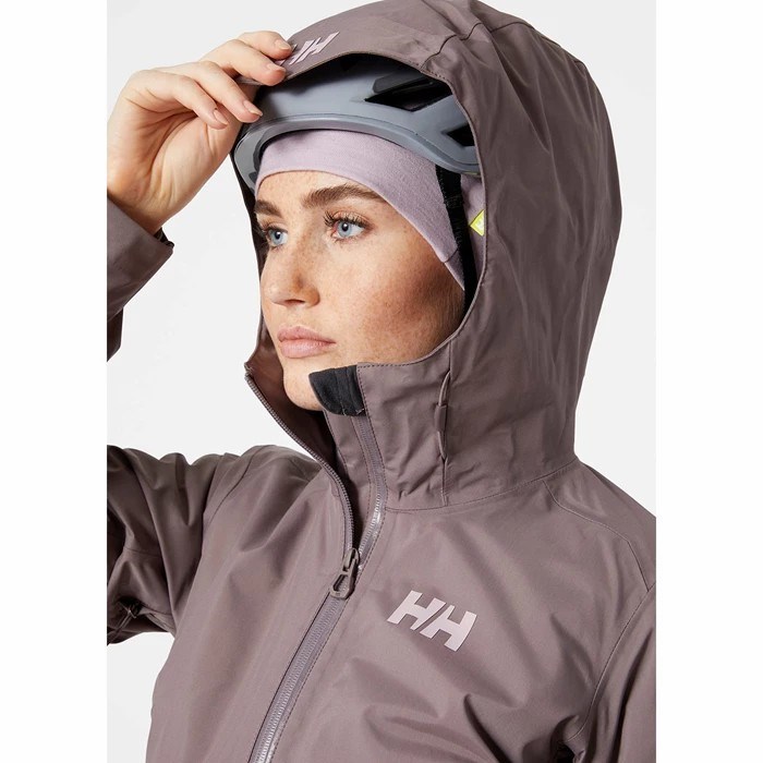 Women's Helly Hansen W Verglas 3l Hiking Jackets Grey | 107-HAMRPB