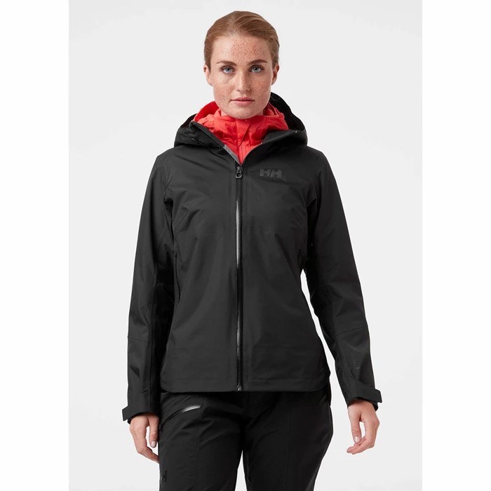 Women's Helly Hansen W Verglas 3l Hiking Jackets Black | 736-HYNVFM