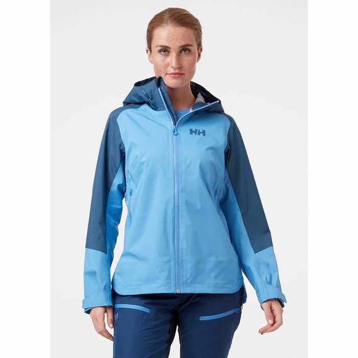 Women's Helly Hansen W Verglas 3l Outdoor Jackets Blue | 390-XSIEOB