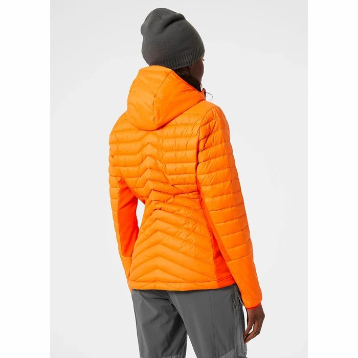 Women's Helly Hansen W Verglas Hooded Hybrid Hiking Jackets Orange | 839-TKZDLR