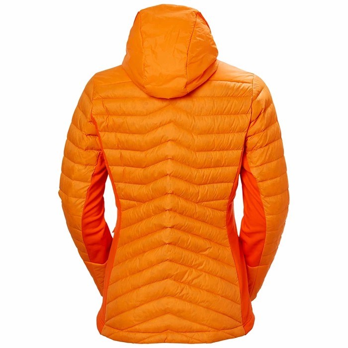 Women's Helly Hansen W Verglas Hooded Hybrid Hiking Jackets Orange | 839-TKZDLR