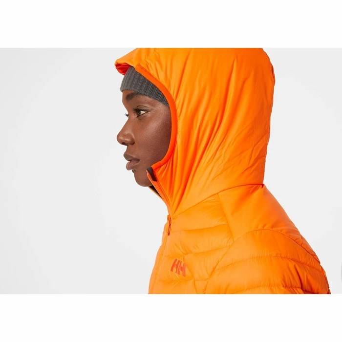 Women's Helly Hansen W Verglas Hooded Hybrid Hiking Jackets Orange | 839-TKZDLR