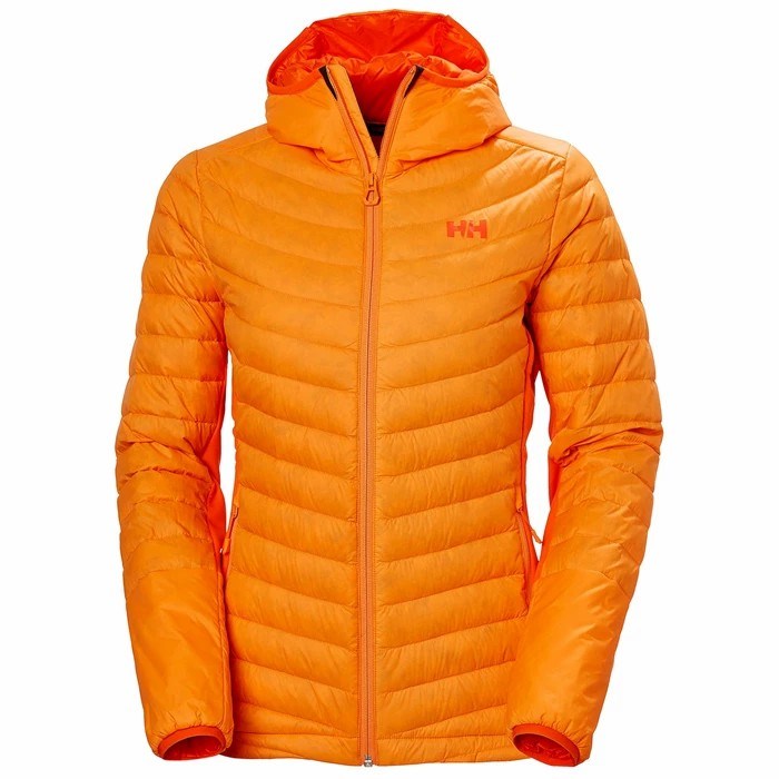 Women\'s Helly Hansen W Verglas Hooded Hybrid Hiking Jackets Orange | 839-TKZDLR