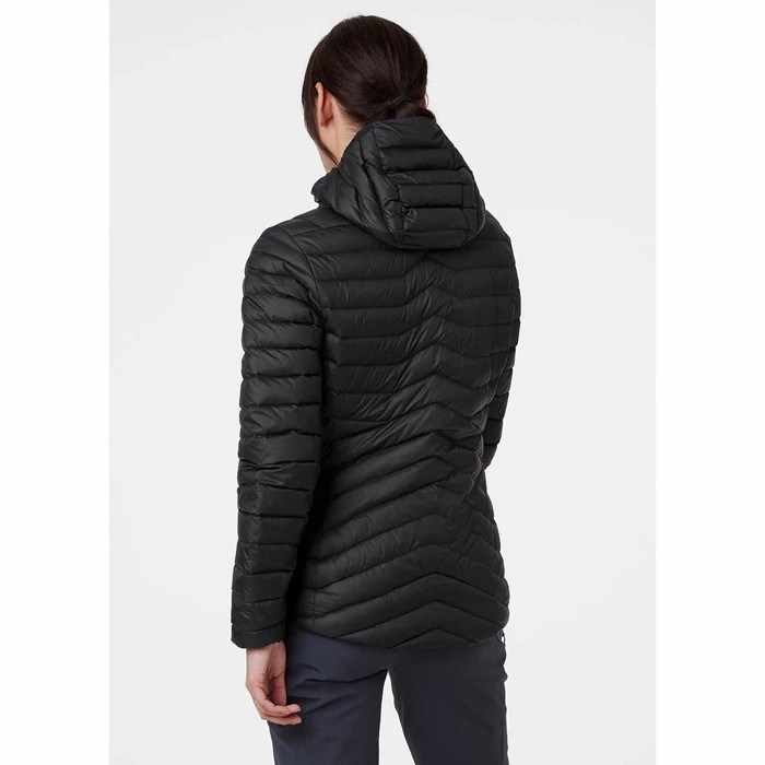 Women's Helly Hansen W Verglas Hooded Midlayer Jackets Black | 081-QXHLMO