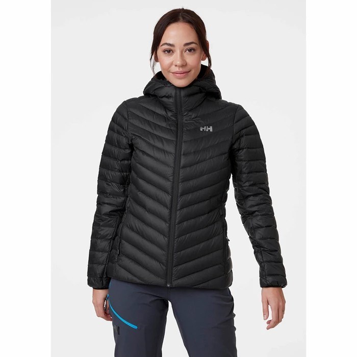 Women's Helly Hansen W Verglas Hooded Midlayer Jackets Black | 081-QXHLMO