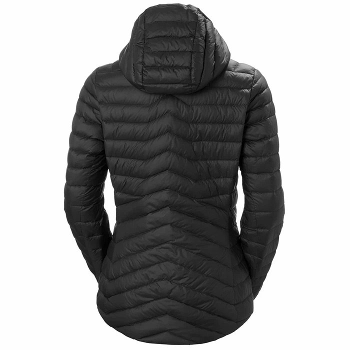 Women's Helly Hansen W Verglas Hooded Midlayer Jackets Black | 081-QXHLMO