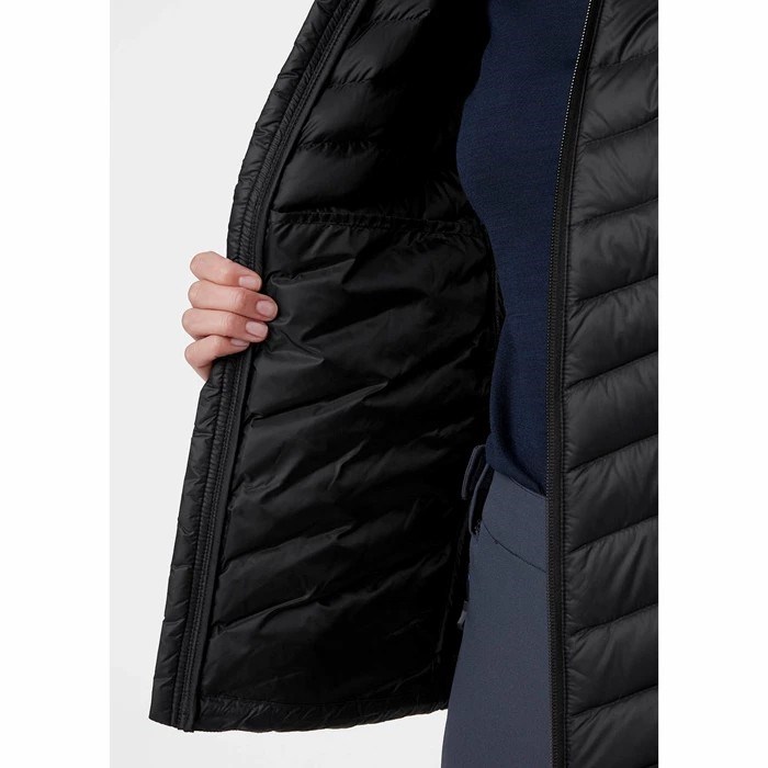 Women's Helly Hansen W Verglas Hooded Midlayer Jackets Black | 081-QXHLMO