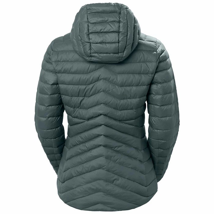 Women's Helly Hansen W Verglas Hooded Outdoor Jackets Grey | 047-DLIAXY