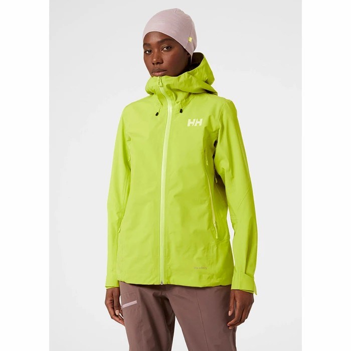 Women's Helly Hansen W Verglas Infinity Shell Jackets Light Green | 613-QNWGJM