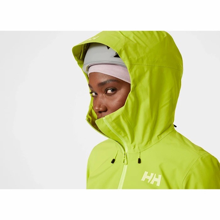 Women's Helly Hansen W Verglas Infinity Shell Jackets Light Green | 613-QNWGJM