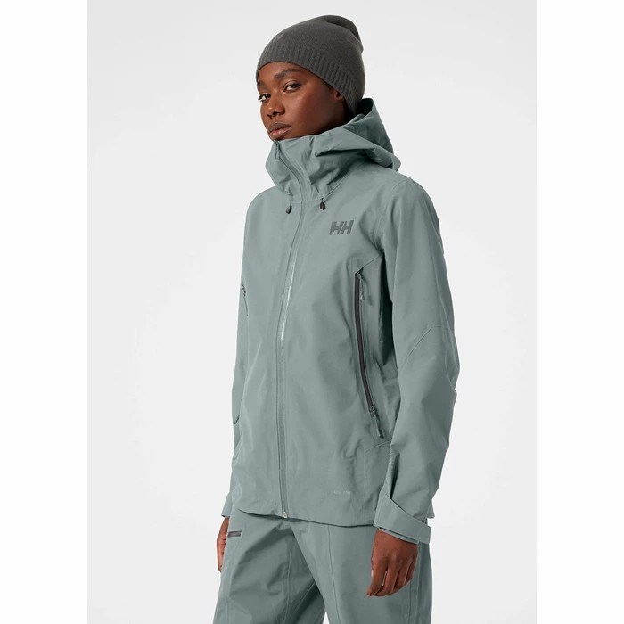 Women's Helly Hansen W Verglas Infinity Shell Jackets Grey | 645-TNEIHG