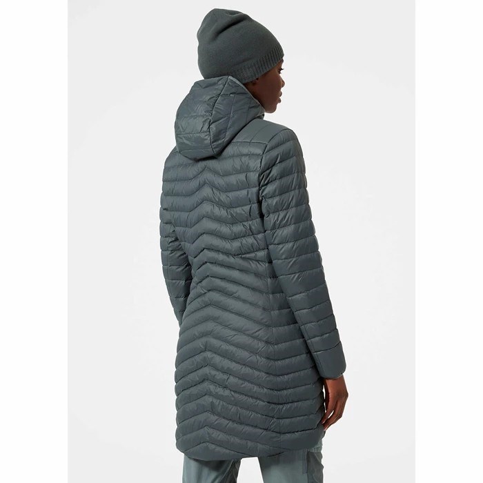 Women's Helly Hansen W Verglas Long Midlayer Jackets Grey | 190-JROZTN