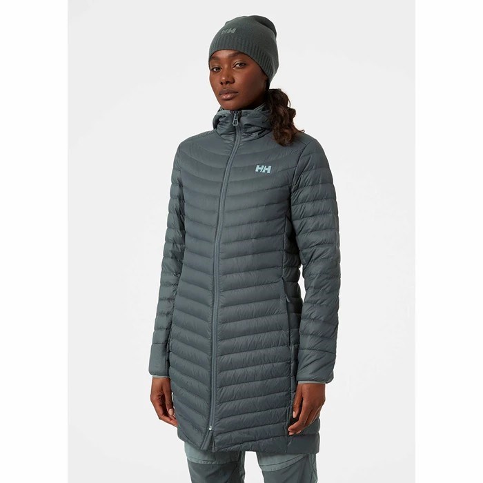 Women's Helly Hansen W Verglas Long Midlayer Jackets Grey | 190-JROZTN