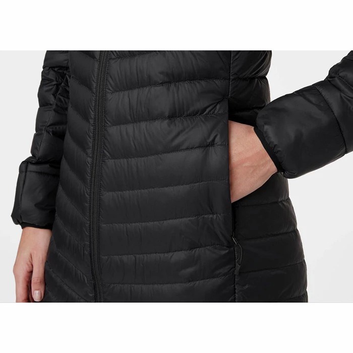 Women's Helly Hansen W Verglas Long Midlayer Jackets Black | 591-NMWYGV