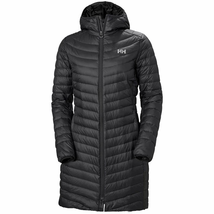 Women\'s Helly Hansen W Verglas Long Midlayer Jackets Black | 591-NMWYGV