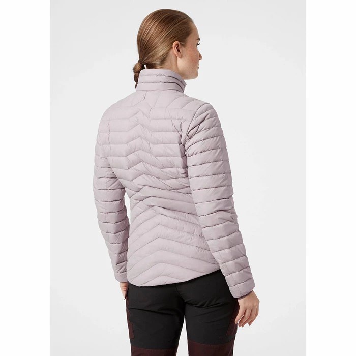 Women's Helly Hansen W Verglas Midlayer Jackets Grey / Purple | 857-MSXPNV