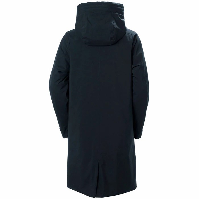 Women's Helly Hansen W Victoria Insulated Rain Parka Navy | 461-QWNZTE