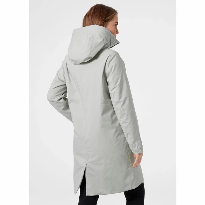 Women's Helly Hansen W Victoria Insulated Waterproof Jackets Grey | 648-NHZRBX