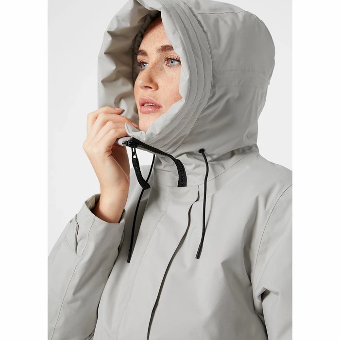 Women's Helly Hansen W Victoria Insulated Waterproof Jackets Grey | 648-NHZRBX