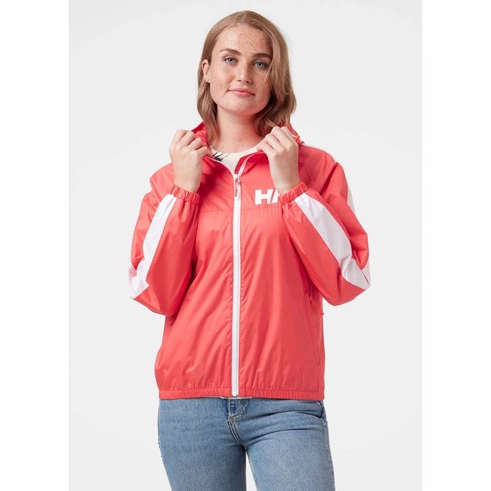 Women's Helly Hansen W Vista Packable Casual Jackets Coral | 021-LWYUBT