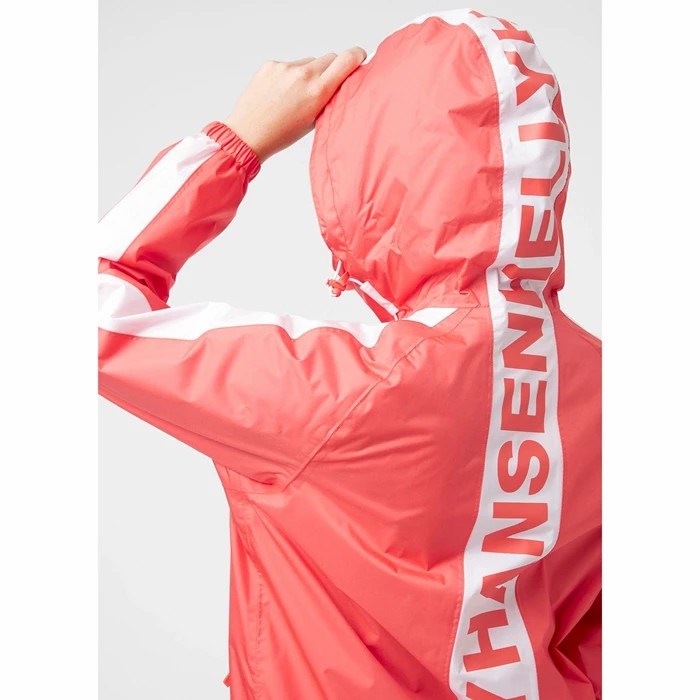 Women's Helly Hansen W Vista Packable Casual Jackets Coral | 021-LWYUBT