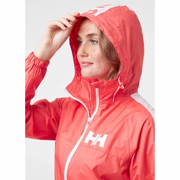 Women's Helly Hansen W Vista Packable Casual Jackets Coral | 021-LWYUBT