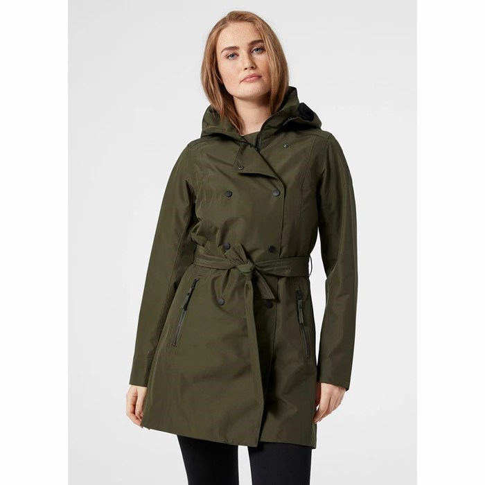 Women's Helly Hansen W Welsey Ii Trench Parka Grey | 120-IBLCEN