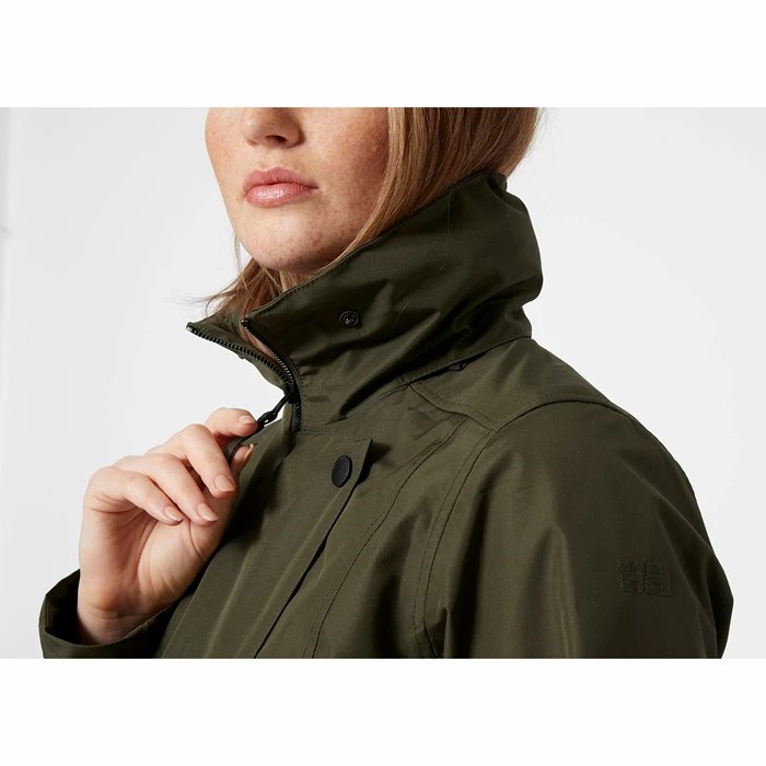 Women's Helly Hansen W Welsey Ii Trench Parka Grey | 120-IBLCEN